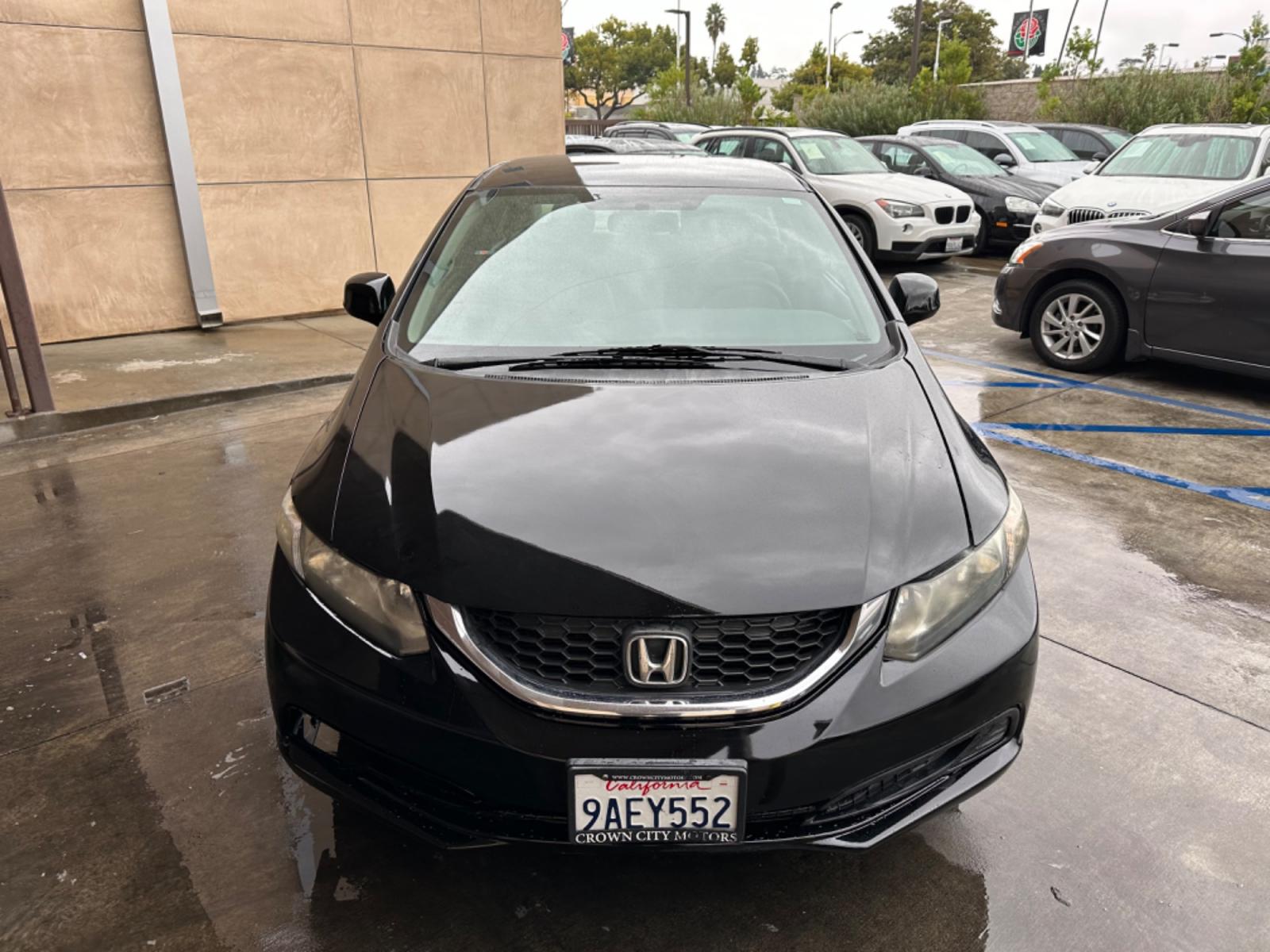 2013 Black /Grey Honda Civic LX Sedan 5-Speed AT (19XFB2F53DE) with an 1.8L L4 SOHC 16V engine, 5-Speed Automatic transmission, located at 30 S. Berkeley Avenue, Pasadena, CA, 91107, (626) 248-7567, 34.145447, -118.109398 - New Paint! Gas Saver! Discover Reliable and Efficient Driving: 2013 Honda Civic LX Now at Our Pasadena, CA Dealership Step into the world of efficiency and reliability with the 2013 Honda Civic LX, a standout choice now featured at our BHPH dealership in Pasadena, CA. Known for its dependable per - Photo #6
